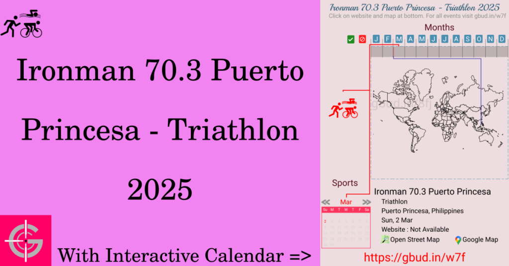 Sport event in 2025, Ironman 70.3 Puerto Princesa - Triathlon 2025
