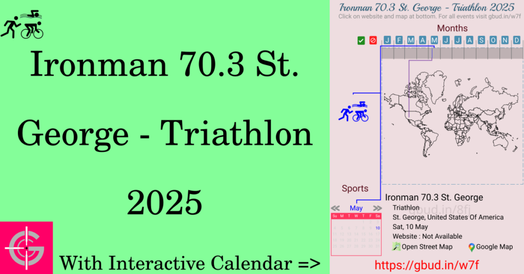 Sport event in 2025, Ironman 70.3 St. George - Triathlon 2025