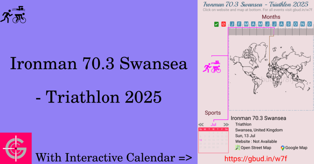 Sport event in 2025, Ironman 70.3 Swansea - Triathlon 2025