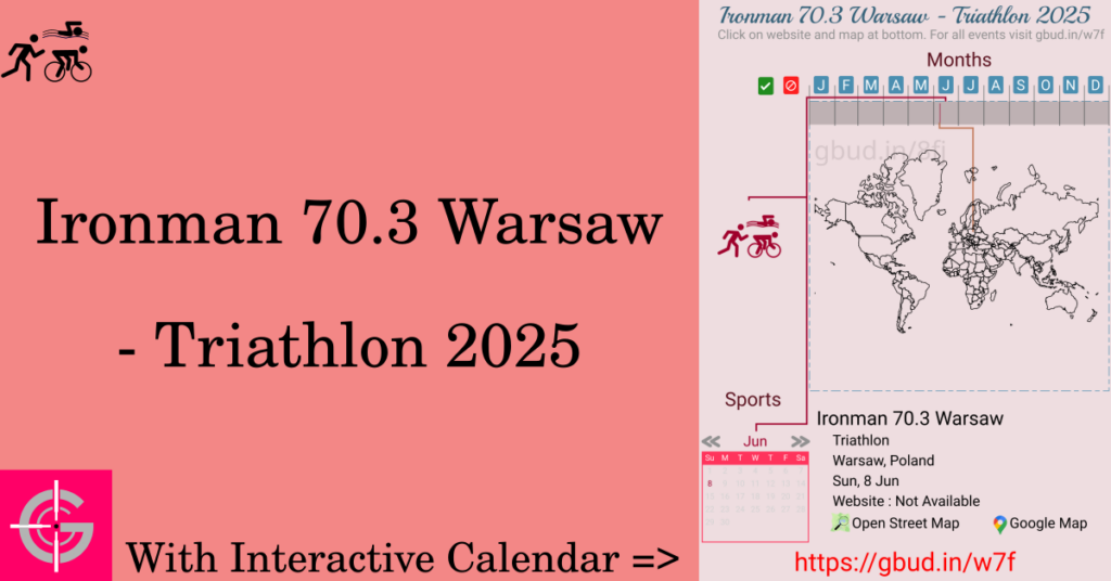 Sport event in 2025, Ironman 70.3 Warsaw - Triathlon 2025