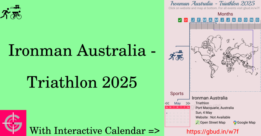 Sport event in 2025, Ironman Australia - Triathlon 2025