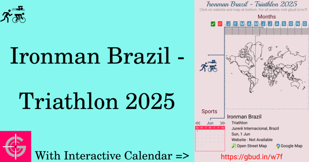 Sport event in 2025, Ironman Brazil - Triathlon 2025