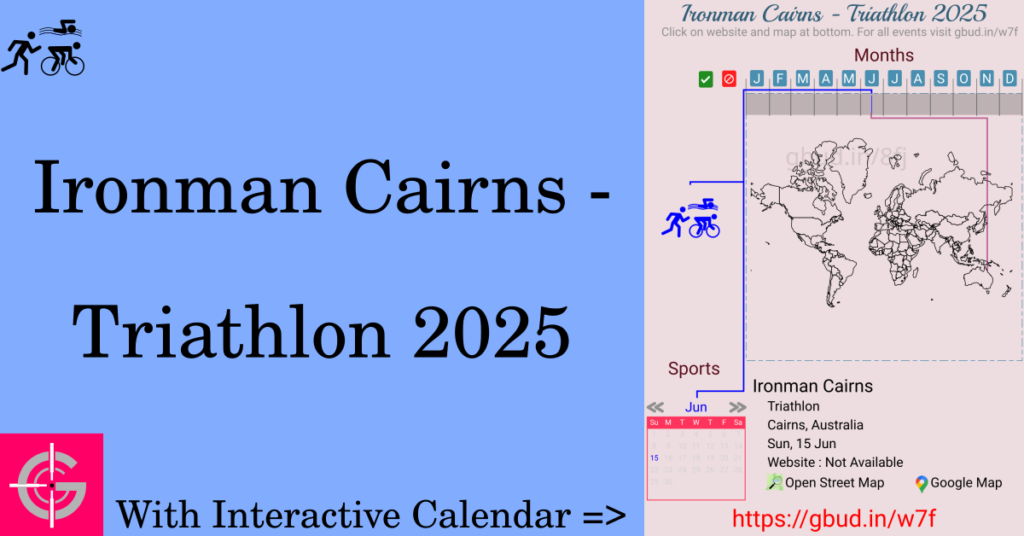 Sport event in 2025, Ironman Cairns - Triathlon 2025