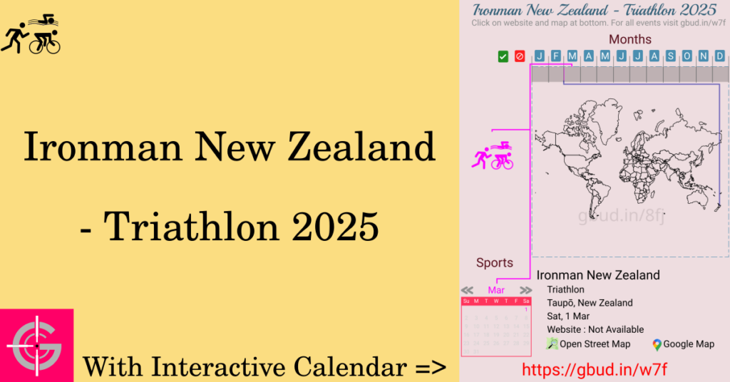 Sport event in 2025, Ironman New Zealand - Triathlon 2025