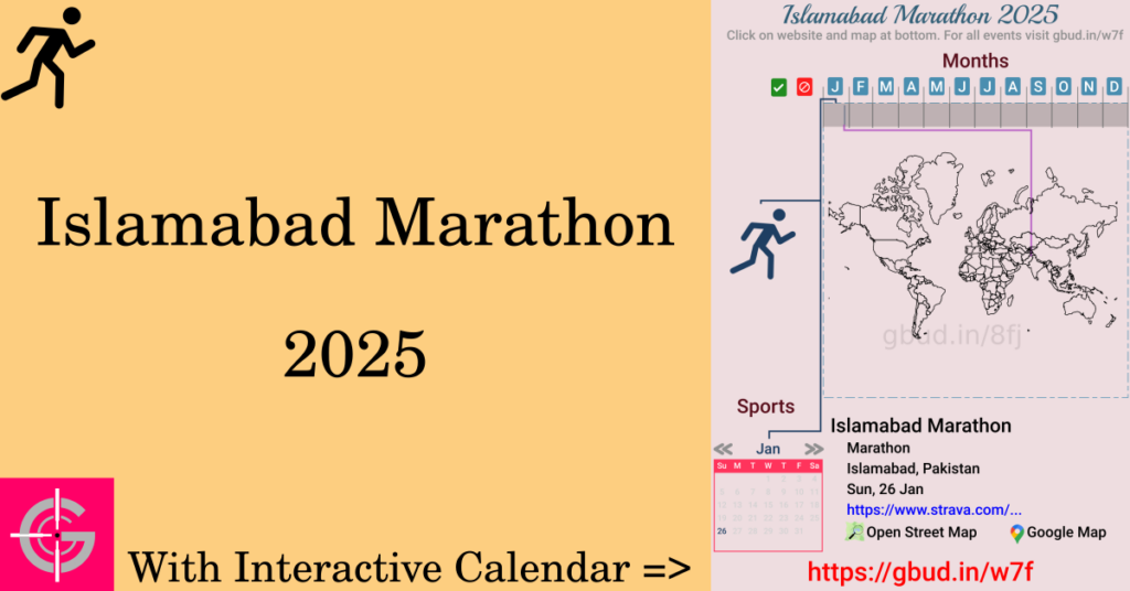 Sport event in 2025, Islamabad Marathon 2025