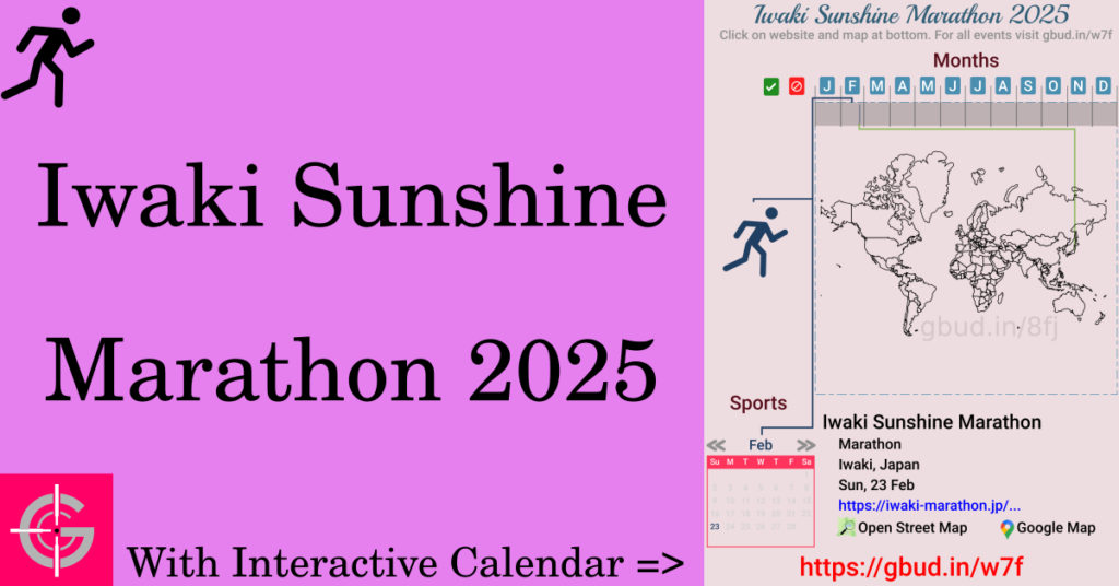 Sport event in 2025, Iwaki Sunshine Marathon 2025