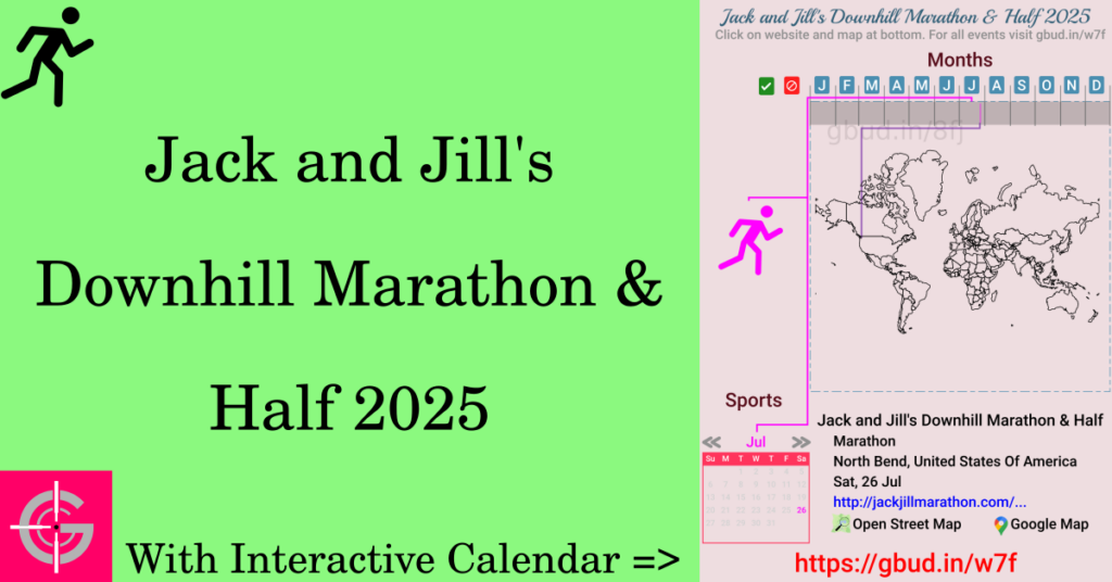 Sport event in 2025, Jack and Jill's Downhill Marathon & Half 2025