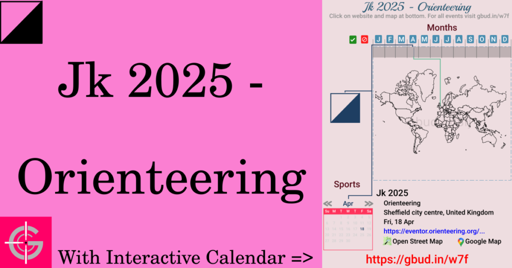 Sport event in 2025, Jk 2025 - Orienteering