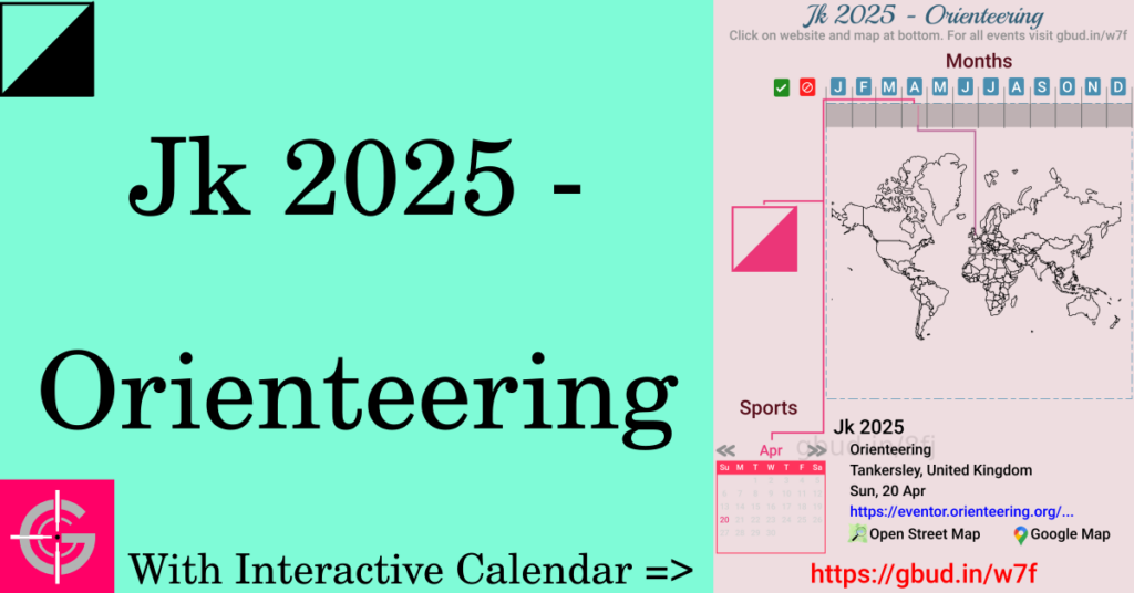 Sport event in 2025, Jk 2025 - Orienteering