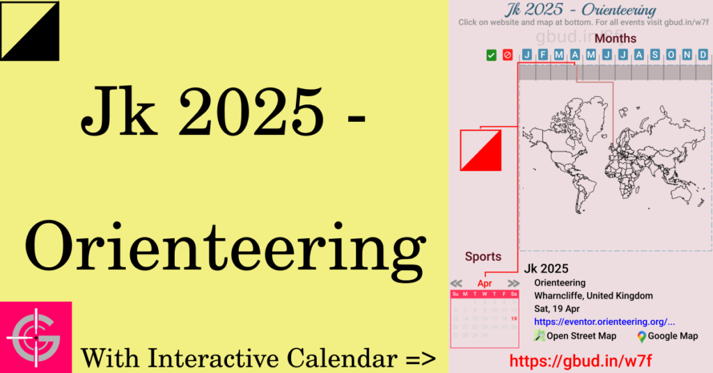 Sport event in 2025, Jk 2025 - Orienteering