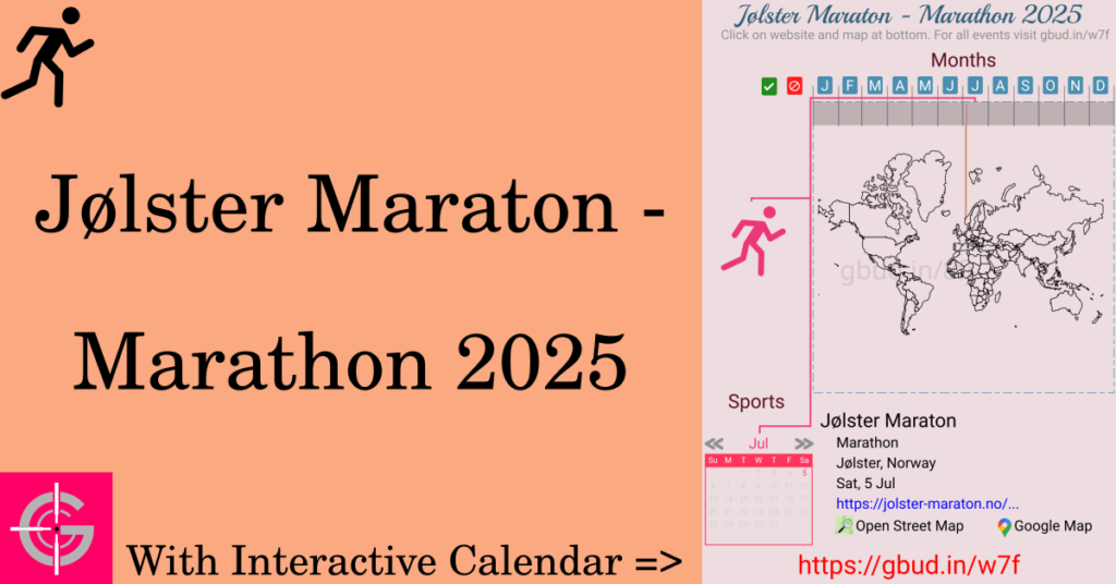 Sport event in 2025, Jølster Maraton - Marathon 2025