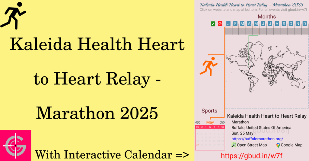 Sport event in 2025, Kaleida Health Heart to Heart Relay - Marathon 2025