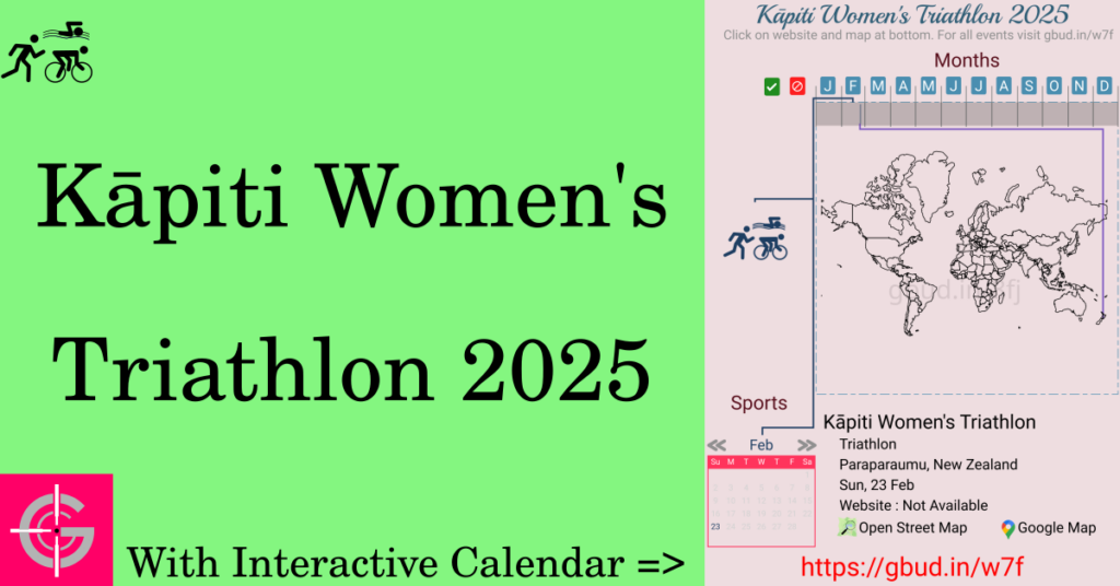 Sport event in 2025, Kāpiti Women's Triathlon 2025