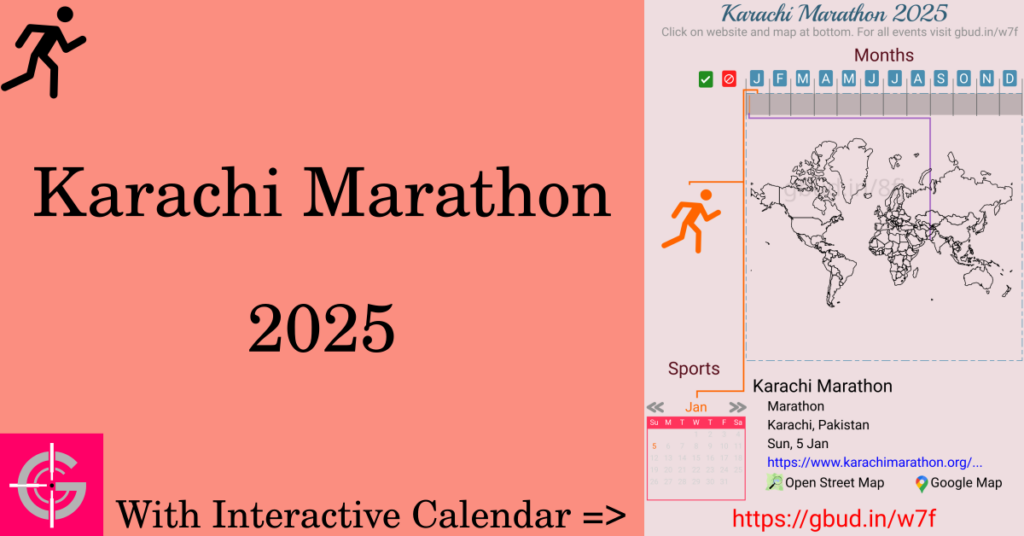 Sport event in 2025, Karachi Marathon 2025