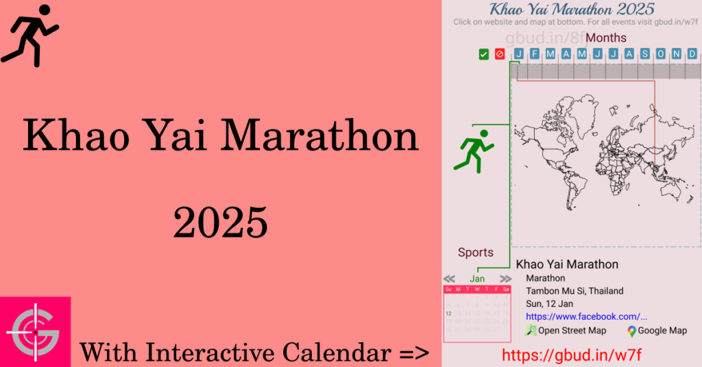 Sport event in 2025, Khao Yai Marathon 2025