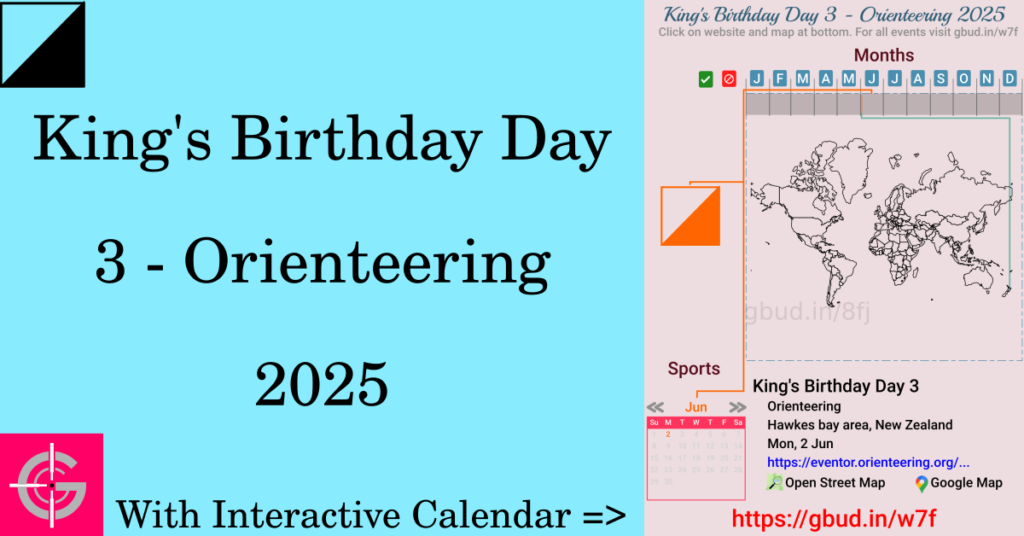 Sport event in 2025, King's Birthday Day 3 - Orienteering 2025