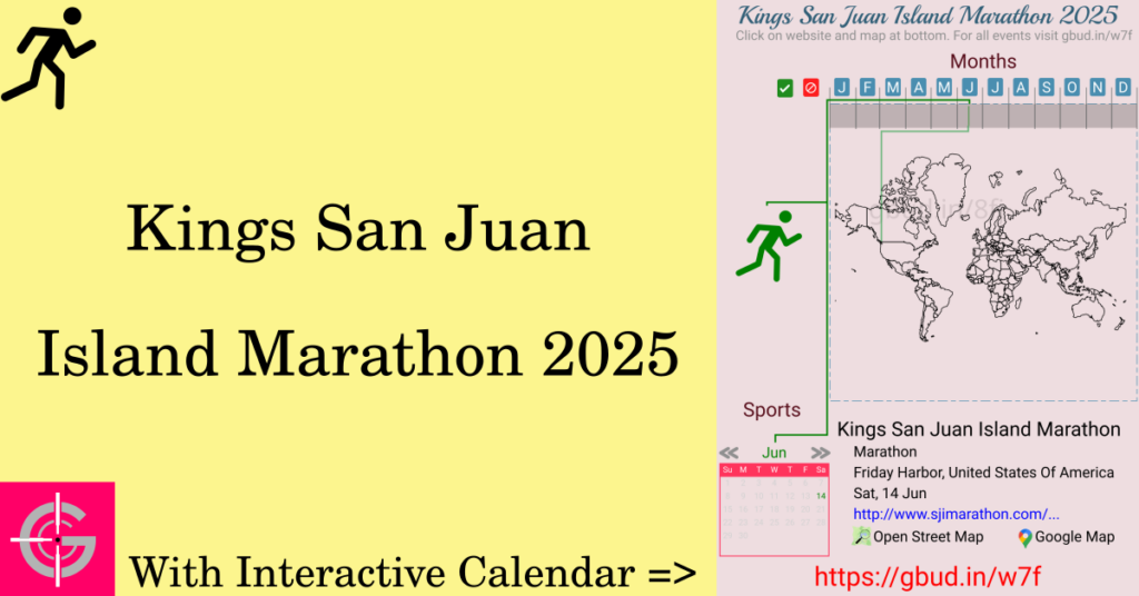 Sport event in 2025, Kings San Juan Island Marathon 2025