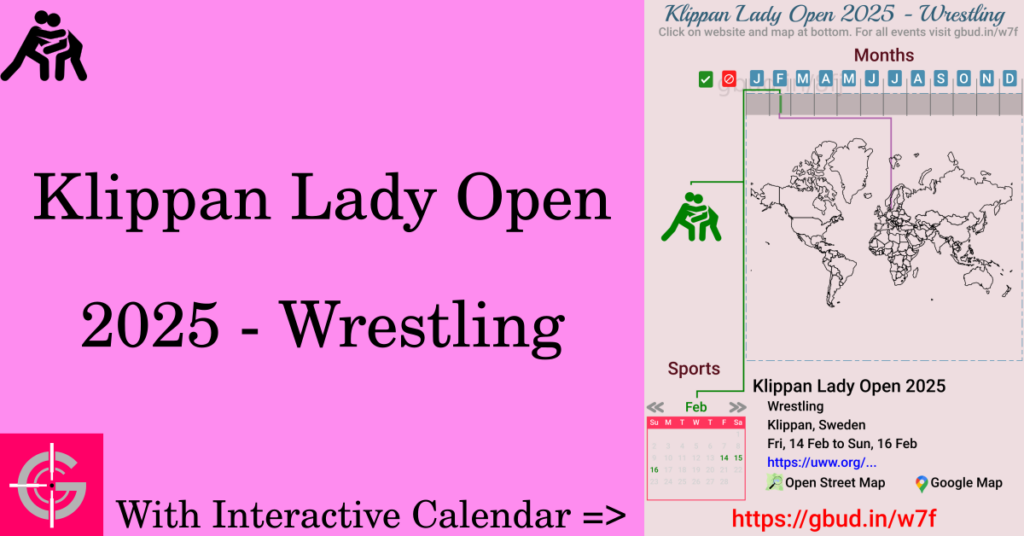 Sport event in 2025, Klippan Lady Open 2025 - Wrestling