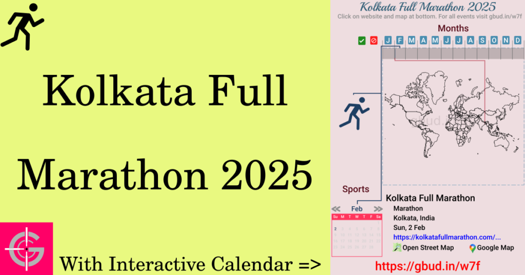 Sport event in 2025, Kolkata Full Marathon 2025