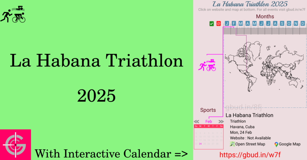 Sport event in 2025, La Habana Triathlon 2025