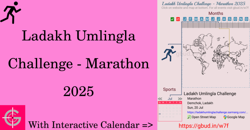 Sport event in 2025, Ladakh Umlingla Challenge - Marathon 2025