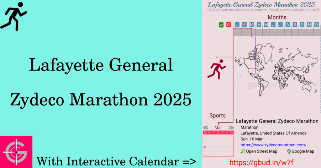 Sport event in 2025, Lafayette General Zydeco Marathon 2025