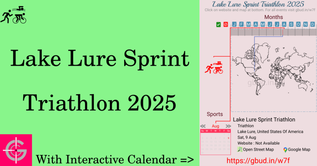 Sport event in 2025, Lake Lure Sprint Triathlon 2025