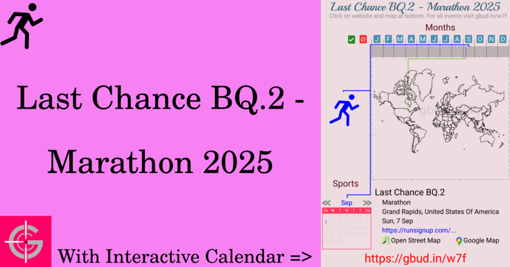 Sport event in 2025, Last Chance BQ.2 - Marathon 2025