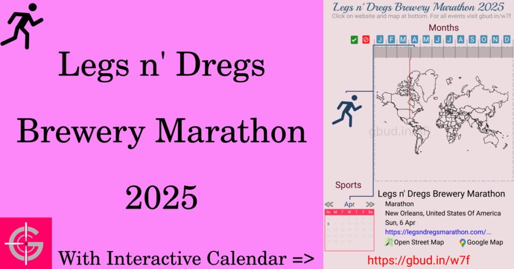 Sport event in 2025, Legs n' Dregs Brewery Marathon 2025