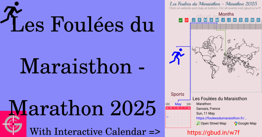 Sport event in 2025, Les Foulées du Maraisthon - Marathon 2025