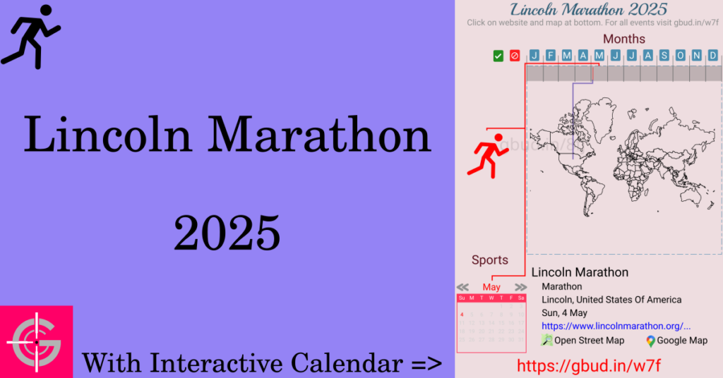 Sport event in 2025, Lincoln Marathon 2025