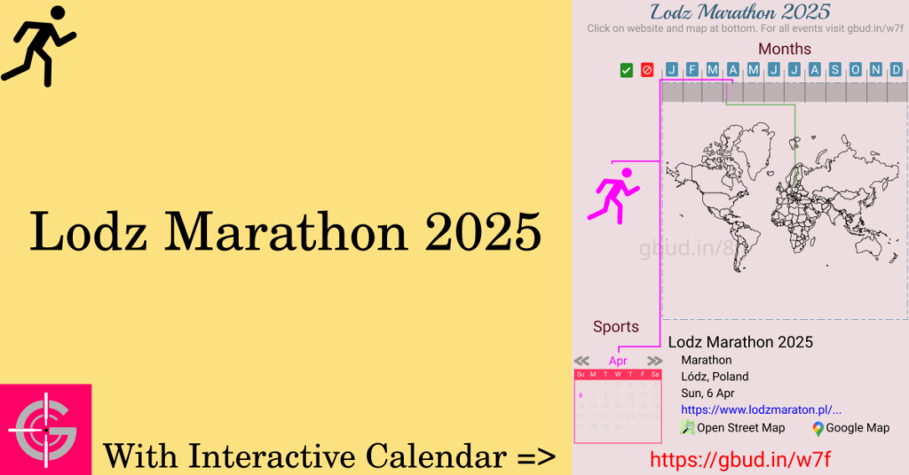 Sport event in 2025, Lodz Marathon 2025