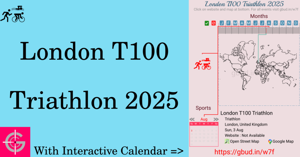 Sport event in 2025, London T100 Triathlon 2025