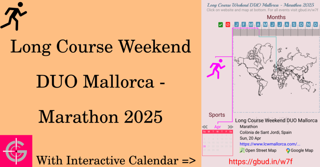 Sport event in 2025, Long Course Weekend DUO Mallorca - Marathon 2025