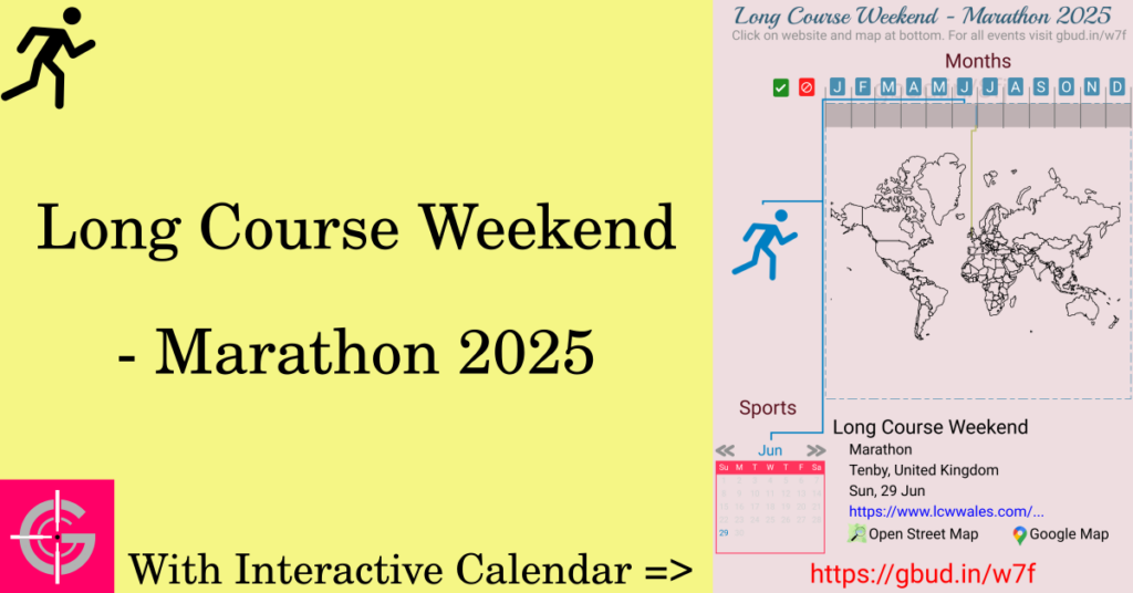 Sport event in 2025, Long Course Weekend - Marathon 2025