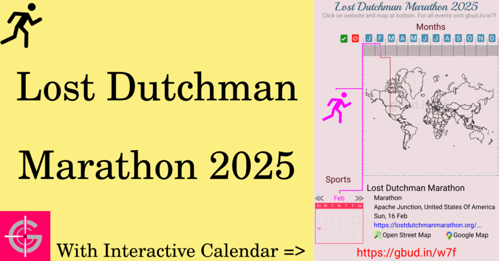 Sport event in 2025, Lost Dutchman Marathon 2025