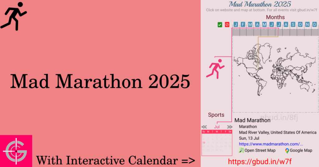 Sport event in 2025, Mad Marathon 2025