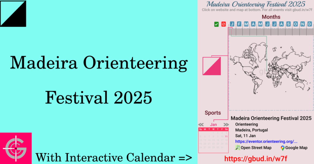 Sport event in 2025, Madeira Orienteering Festival 2025