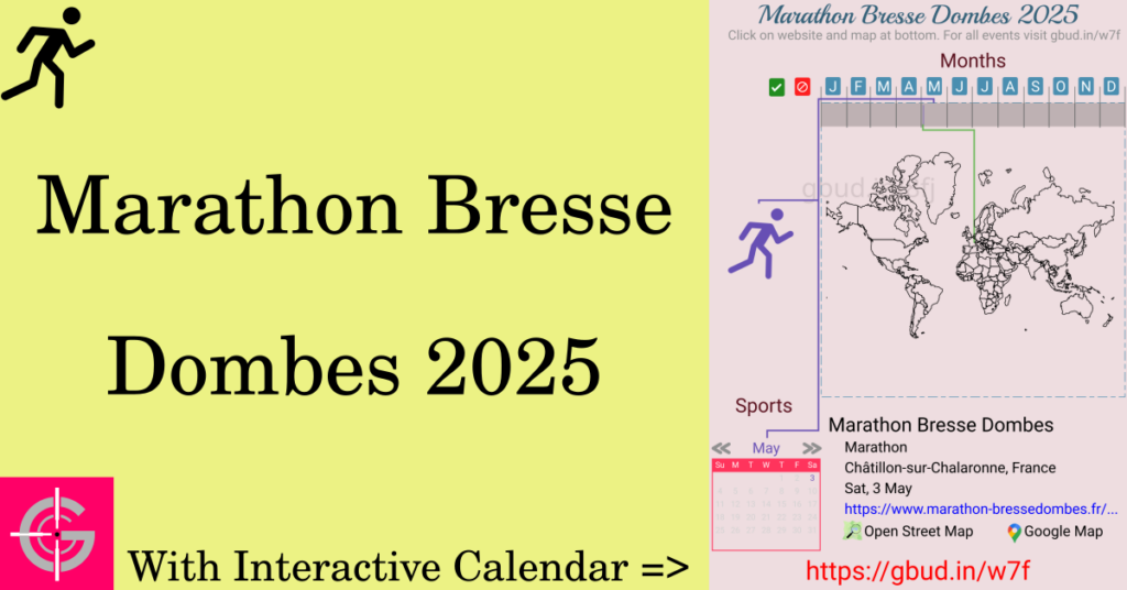 Sport event in 2025, Marathon Bresse Dombes 2025