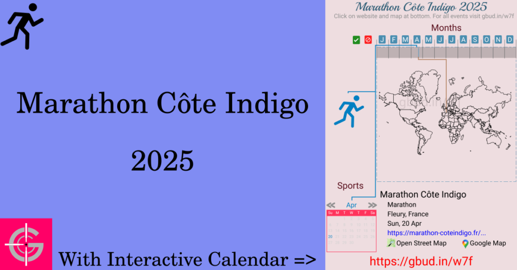 Sport event in 2025, Marathon Côte Indigo 2025