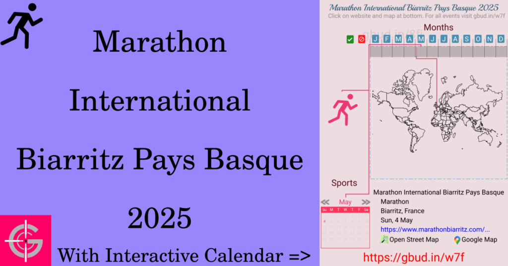 Sport event in 2025, Marathon International Biarritz Pays Basque 2025