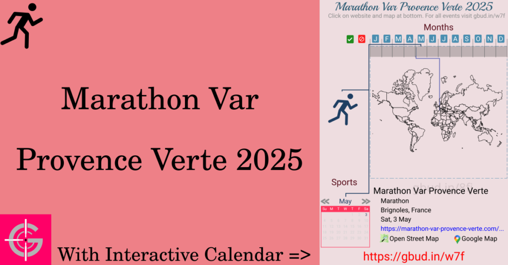 Sport event in 2025, Marathon Var Provence Verte 2025