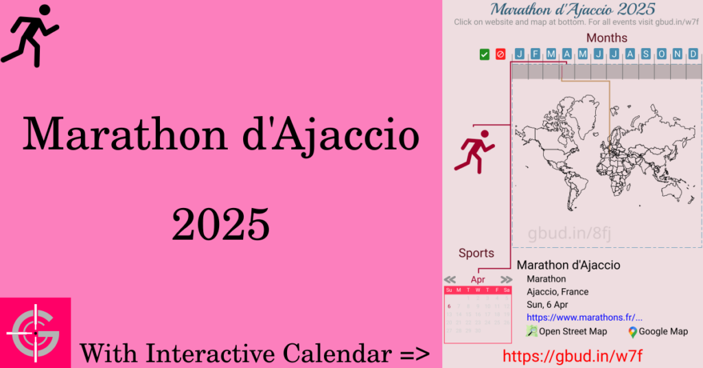 Sport event in 2025, Marathon d'Ajaccio 2025