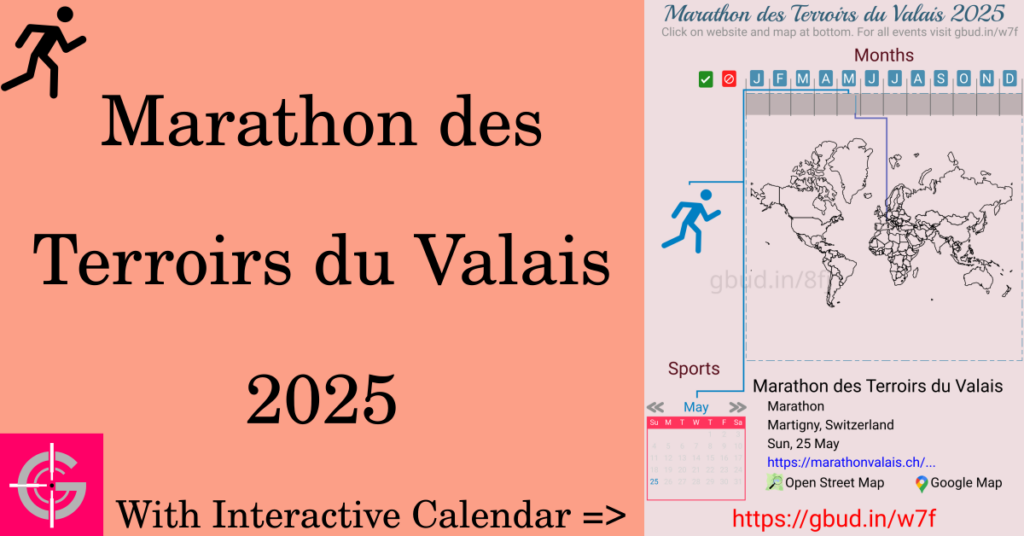 Sport event in 2025, Marathon des Terroirs du Valais 2025