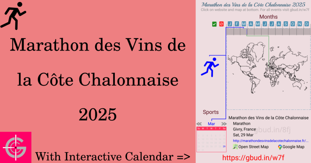 Sport event in 2025, Marathon des Vins de la Côte Chalonnaise 2025