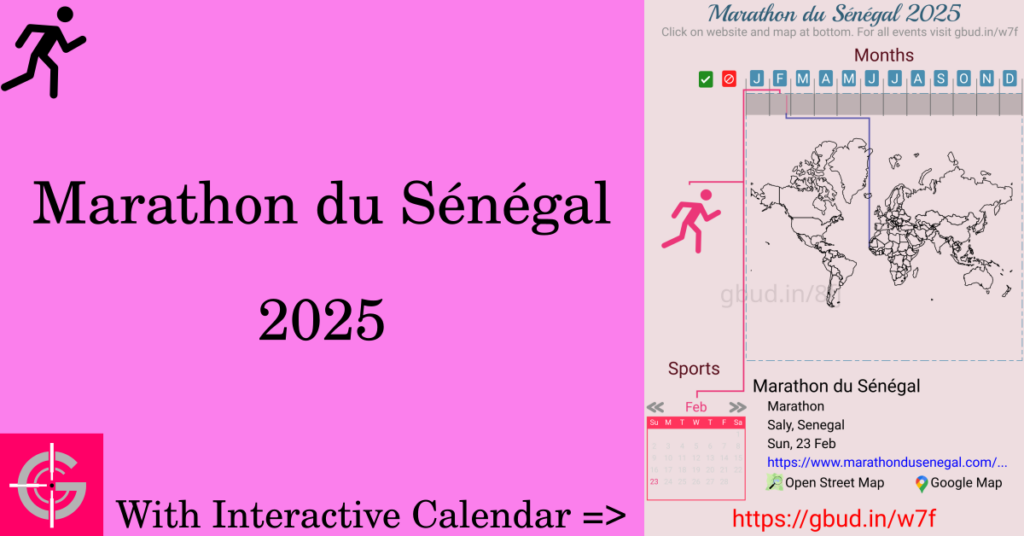 Sport event in 2025, Marathon du Sénégal 2025