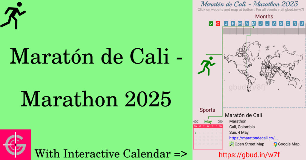 Sport event in 2025, Maratón de Cali - Marathon 2025