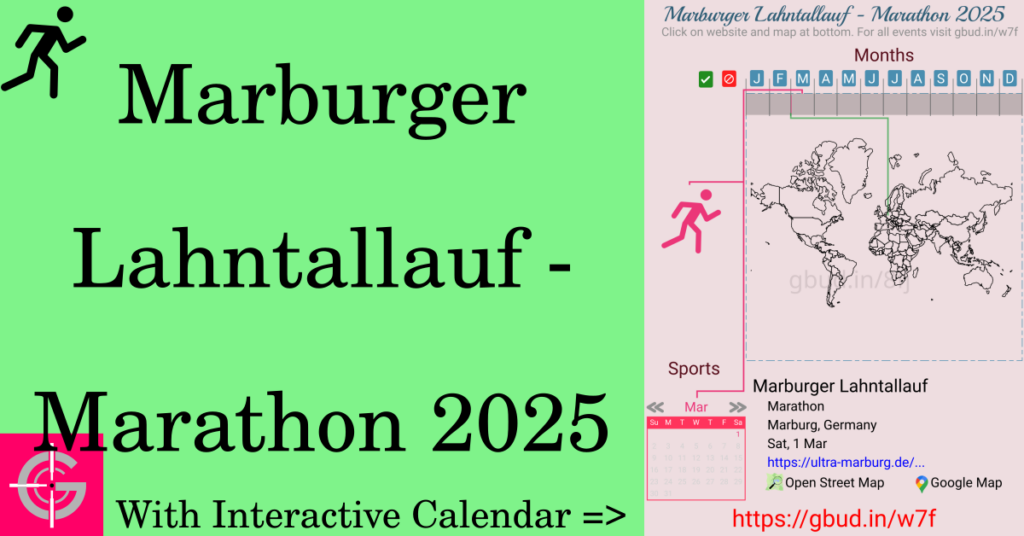 Sport event in 2025, Marburger Lahntallauf - Marathon 2025