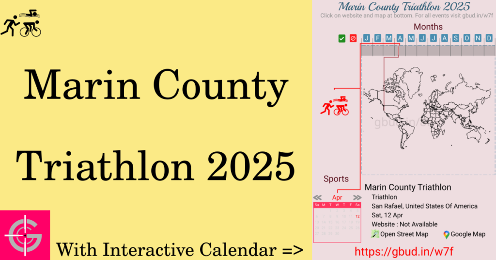 Sport event in 2025, Marin County Triathlon 2025