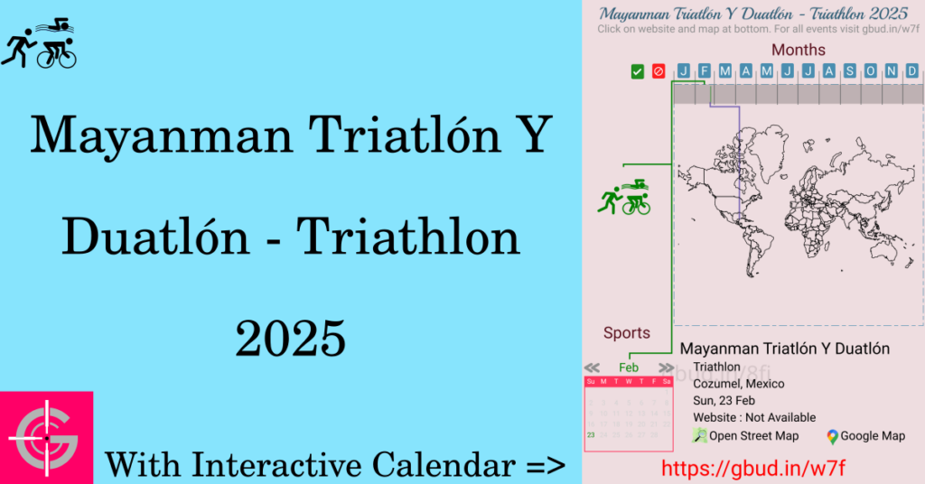 Sport event in 2025, Mayanman Triatlón Y Duatlón - Triathlon 2025